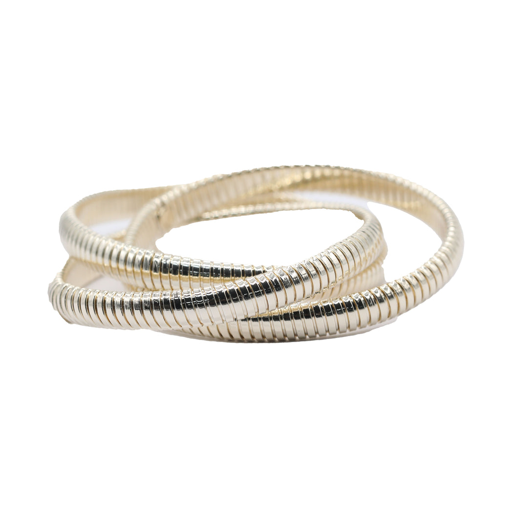 dana point gold triple interlocking bangle